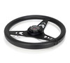 NRG Aluminum Steering Wheel 330mm - Arow Cutout - Ergonomic Grip - Anadized Black - RST-070-BK Photo - Close Up