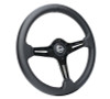 NRG Light Weight Gaming Steering Wheel - 350mm 3 Chrome Silver Spokes Perforated Leather - ST-018CH-PR Photo - Close Up