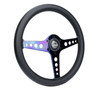 NRG Light Weight Gaming Steering Wheel - Driftz 350mm 3 NeoChrome Spokes Perforated Leather - ST-034MC-PR Photo - Close Up