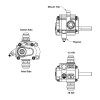 Peterson Fluid Systems R4 1-Stage Oil Pump - Right Side Mount - Rear Drive - 04-1024 Illustration Guide