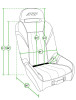 PRP GT/S.E. Suspension Seats Kit for Honda Talon (Pair) - Black - A5701-PORXP-C66-201 Photo - Close Up