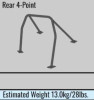 Cusco Safety 21 2-Passenger 4-Point BLK Roll Cage Nissan Skyline ER34 - Steel - 281 270 C20 User 1