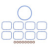 Fel-Pro Dodge RAM 1500 MS 96998 Engine Intake Manifold Gasket Set - MS96998 Photo - Primary