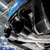Stainless Works 22-25 Cadillac CT5-V Blackwing Axleback Exhaust - Black Chrome Tips - CT5V22AB-BC Photo - lifestyle view