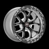 Weld S76 17x10 / 5x115mm BP / 6.7in. BS Black Wheel (High Pad) - Polished Single Beadlock MT - 76HB7100W67G Photo - Primary