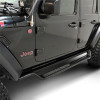 Westin 18-26 Jeep Wrangler 4dr Outlaw Drop Running Boards - Tex. Blk - 20-44065 Photo - lifestyle view
