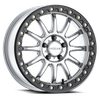 Raceline A14SB Alpha 15x7in /  BP / 25mm Offset / 68mm Bore - Hyper Silver w/Black Ring - A14SB-57012+25 Photo - Close Up
