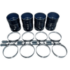 4"x 6" Intercooler Boot Kit With Clamps (Set of 4)
Regular price