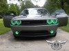 Oracle 08-14 Dodge Challenger LED Projector Headlight Halo Kit - Green - 2238-004 Photo - lifestyle view