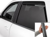 WeatherTech 11-26 Dodge Durango Front Rear Front & Rear Side Window Deflectors - Matte Blk - 82696IMB Photo - Mounted