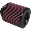 Air Filter For Intake Kits 75-2557 Oiled Cotton Cleanable 7 Inch Red S&B