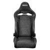 Sparco SP-R Seat BLK/BLK White Logo - 00906USNR Photo - Close Up