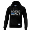 Sparco Hoodie 1977 LRG Black - 01320NR3L Photo - Primary