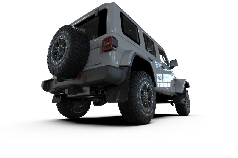 Rally Armor 2018+ Jeep Wrangler Rubicon JL Black UR Mud Flap w/ Red ...
