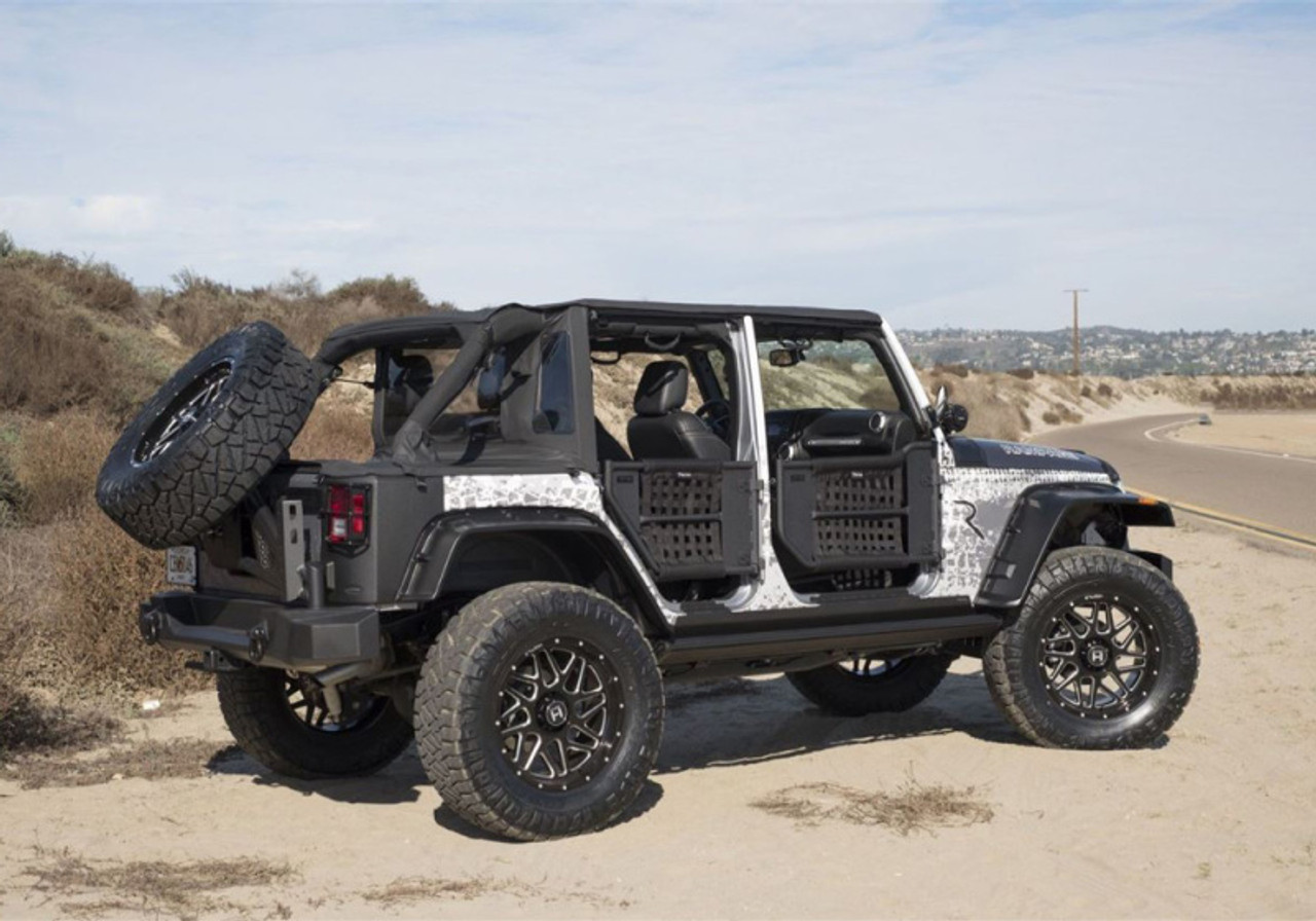 Rampage 2007-2018 Jeep Wrangler(JK) Unlimited 4-Door Trailview Tonneau Top - Black Diamond - 990135 Rampage 2007-2018 Jeep Wrangler(JK) Unlimited 4-Door Trailview Tonneau Top - Black Diamond - 990135