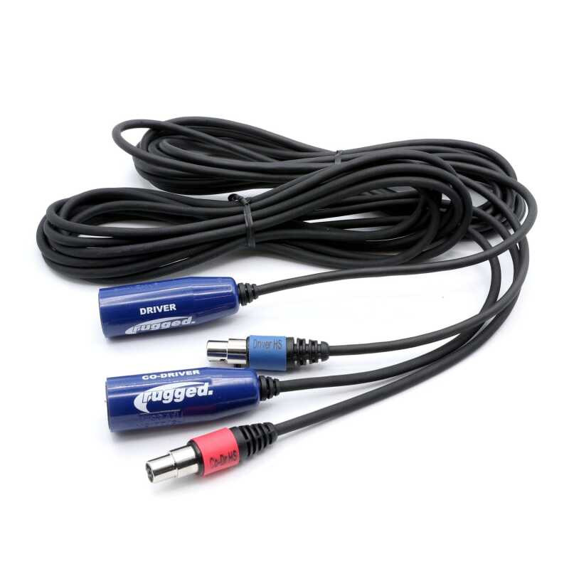 Rugged Radios OFFROAD Driver and Co-Driver Intercom Cable Bundle - CS ...