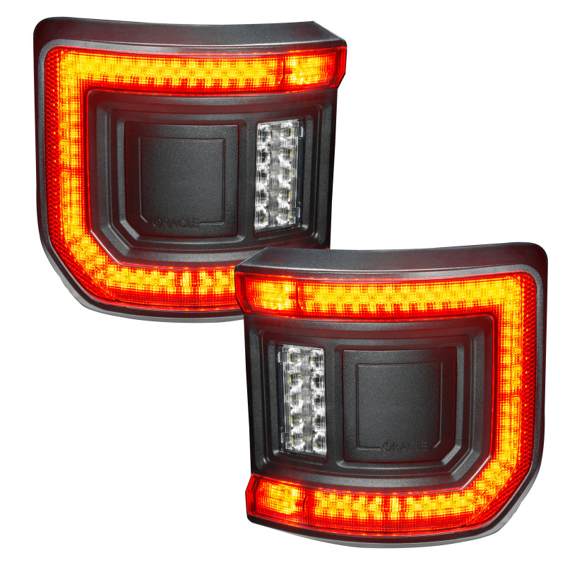 Oracle Flush Mount LED Tail Lights For Jeep Gladiator JT – Black Housing, Red Lens, DOT Certified (5882-504)