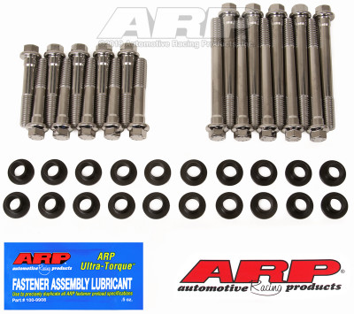 ARP SB Ford w/ W Heads SS Hex Head Bolt Kit - 454-3605 Photo - Primary
