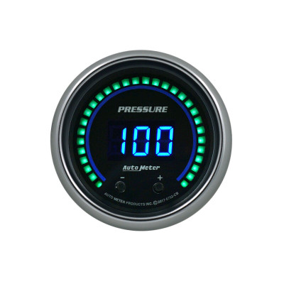 Autometer 52.4mm Black Switchable 0-1600 PSI/0-110 BAR Fluid Pressure Cobalt Elite Digital Gauge - 6752-CB User 1