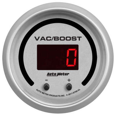Autometer 52.4mm Silver Switchable 0-1600 PSI/0-110 BAR Vacuum/Boost Ultra-Lite Elite Digital Gauge - 6758-UL User 2