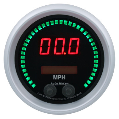 Autometer 85.7mm Black Switchable 260 MPH / 260 KM/H Speedometer Sport-Comp Elite Digital Gauge - 6789-SC User 1