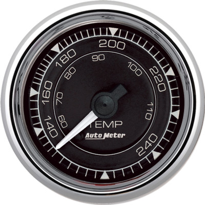 Autometer Chrono 2-1/16in 240 Degree Temperature Mechanical Gauge - Chrome - 9732 Photo - Primary