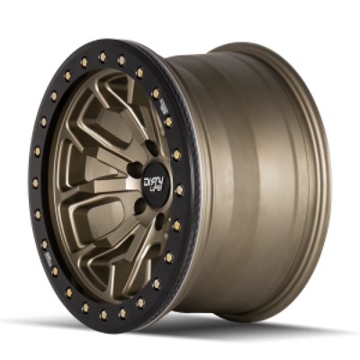 Dirty Life 9303 DT-1 20x9 / 8x170 BP / 0mm Offset / 130.8mm Hub Satin Gold Wheel - Beadlock - 9303-2970MGD Photo - Primary
