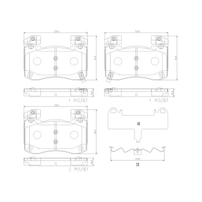 Brembo 18-21 Genesis G70/ Kia Stinger Front NAO Brake Pad - P30113N User 1