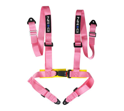 NRG 4 Point Seat Belt Harness / Buckle Lock- Pink - SBH-4PC-SPK Photo - Primary