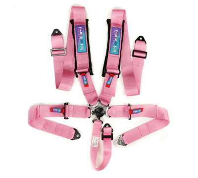NRG 5PT 3in. Seat Belt Harness / Cam Lock - Pink - SBH-B6PCPK Photo - Primary