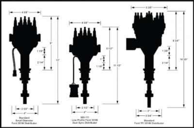 Holley EFI Low Profile 351W Dual Sync Distributor (HOE-2565-111)