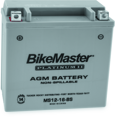 Bike Master Agm Battery Ms12-16-Bs Bm - 780720 Photo - Primary