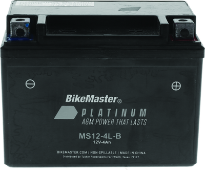 Bike Master Agm Battery Ms12-4L-B Bm - 780730 Photo - Primary