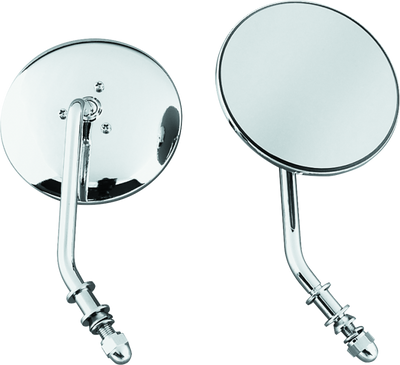 Bikers Choice 4in Round Mirror Chrm (Short-L) - 489712 User 3