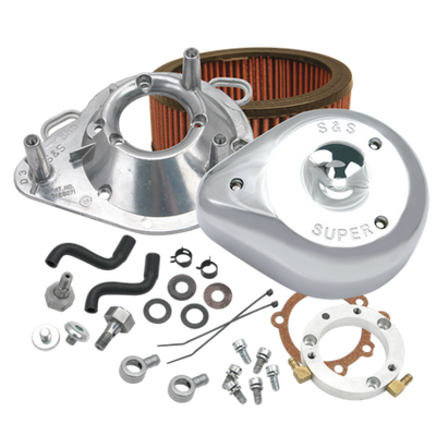 S&S Cycle Teardrop Air Cleaner Kit - Chrome - 170-0303B User 1