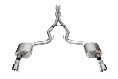 Corsa 2024 Ford Mustang GT Xtreme Cat-Back Exhaust Sys. 3.0in Dual Rear Exit w/4.5in Pro Series Tips - 21250 Photo - Primary
