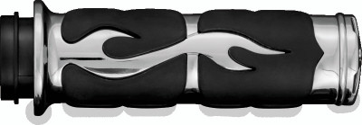Kuryakyn ISO Flame Grips Metric Chrome - 6261 Photo - Primary