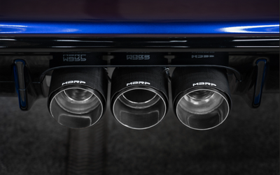 MBRP 23-24 Honda Civic Type R 2.0L T304 SS 3in Cat-Back Exhaust Triple Center Outlet w/ Carbon Tips - S49023CF User 1