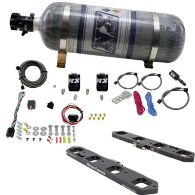 Nitrous Express Chrysler/Dodge 5.7L/6.1/L6.4L Hemi Direct Port Plate System w/12lb Bottle - 20958-12 Photo - Primary