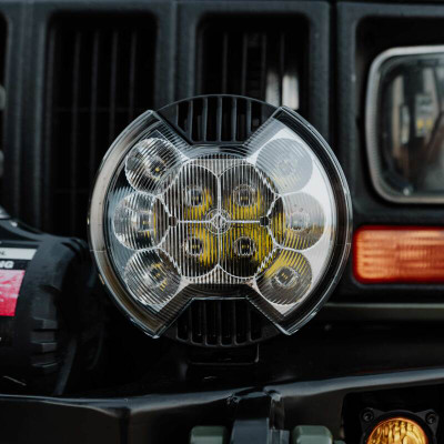 KC HiLiTES SlimLite 6in Light Shield - SAE Driving Beam - Clear - 5120 User 1