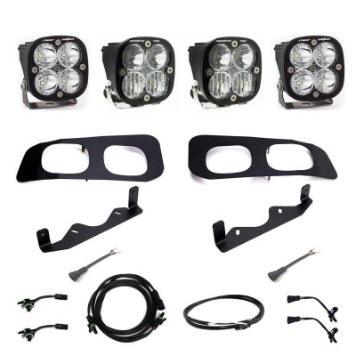 Baja Designs 2023+ Ford F-250/350 Squadron Racer/Pro Unlimited Dual Fog Pocket Light Kit w/ Upfitter - 448255UP Photo - Primary