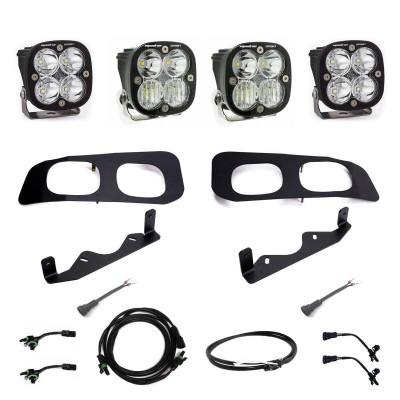 Baja Designs 2023+ Ford F-250/350 Super Duty Squadron Sport Dual Fog Pocket Light Kit w/ Upfitter - 448257UP Photo - Primary