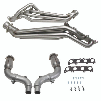 BBK 15-23 Ford Mustang GT 5.0 1-7/8in Long Tube Headers (304SS) w/High Flow Catted Mid Pipe - 18567 Photo - Primary