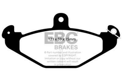 EBC 92-00 Dodge Viper 8.0 Yellowstuff Rear Brake Pads - DP4885R Photo - Primary