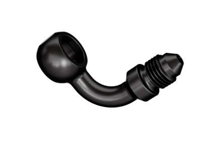 Goodridge 90 Deg Banjo Adaptor for 7/16 Bolt - P599-03-04ZBK Photo - Primary