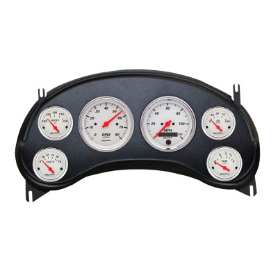 Autometer Arctic White Direct Fit Dash Kit 98-04 Chevy S10 Truck (2 x 3-3/8in. / 4 x 2-1/16in.) - 2934-03 Photo - Primary