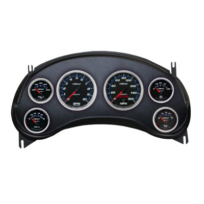 Autometer Designer Black Direct Fit Dash Kit 98-04 Chevy S10 Truck (2 x 3-3/8in. / 4 x 2-1/16in.) - 2934-06 Photo - Primary