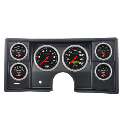 Autometer Sport-Comp Direct Fit Dash Kit 78-81 Malibu / El Camino / Montecarlo (2 x 5in/4 x 2-5/8in) - 2935-11 Photo - Primary