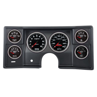 Autometer Sport-Comp II Direct Fit Dash Kit 78-81 Malibu / El Camino (2 x 5in. / 4 x 2-5/8in.) - 2935-12 Photo - Primary