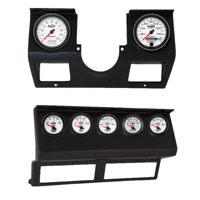 Autometer Phantom II Direct Fit Dash Kit 87-96 Jeep Wrangler YJ (Tach/MPH/FL/OilP/WTMP/VLT/TRNS) - 7040-10 Photo - Primary